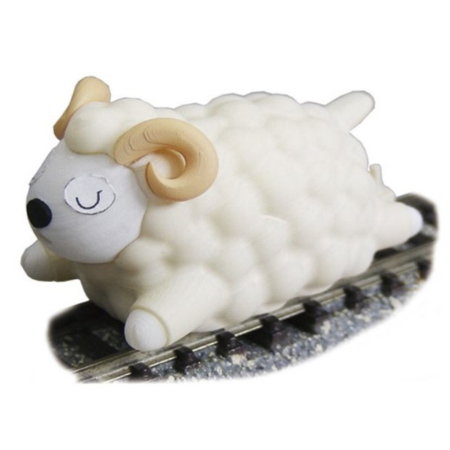 [RWM] JT-14 Joke train(ジョークトレイン)シリーズ メェ〜鉄・ねむレール 親ヒツジ 白顔ツノ付(動力付き) Nゲージ 鉄道模型 TGW(津川洋行)