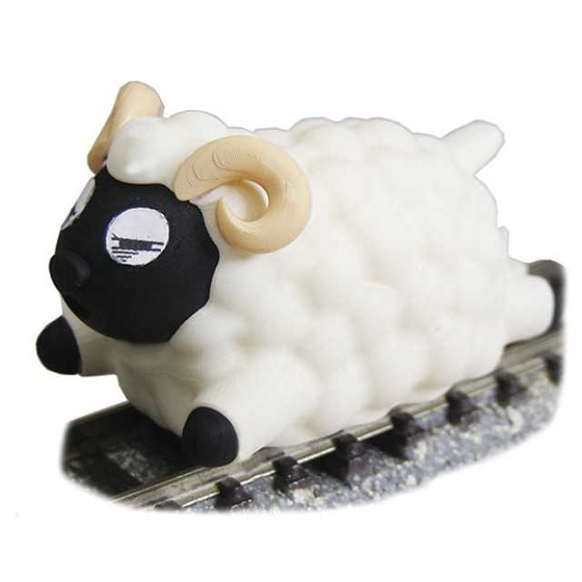 [RWM] JT-16 Joke train(ジョークトレイン)シリーズ メェ〜鉄・ねむレール 親ヒツジ 黒顔ツノ付(動力付き) Nゲージ 鉄道模型 TGW(津川洋行)