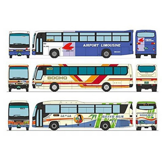 [RWM] 264385 ザ・バスコレクション 広島バスセンターセットB 3台セット Nゲージ 鉄道模型 TOMYTEC(トミーテック)