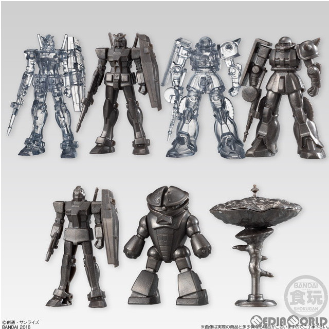[PTM](BOX)(食玩)2分で作る!ガンダム名鑑ガム 機動戦士ガンダム プラモデル(12個) バンダイ