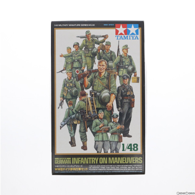 [PTM]1/48 WWIIドイツ歩兵行軍セット ミリタリーミニチュア プラモデル タミヤ