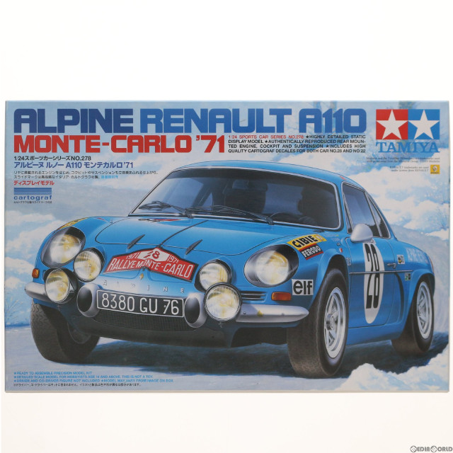 [PTM]1/24 アルピーヌ ルノー A110 モンテカルロ ’71 スポーツカーシリーズ No.278 ディスプレイモデル プラモデル(24278) タミヤ