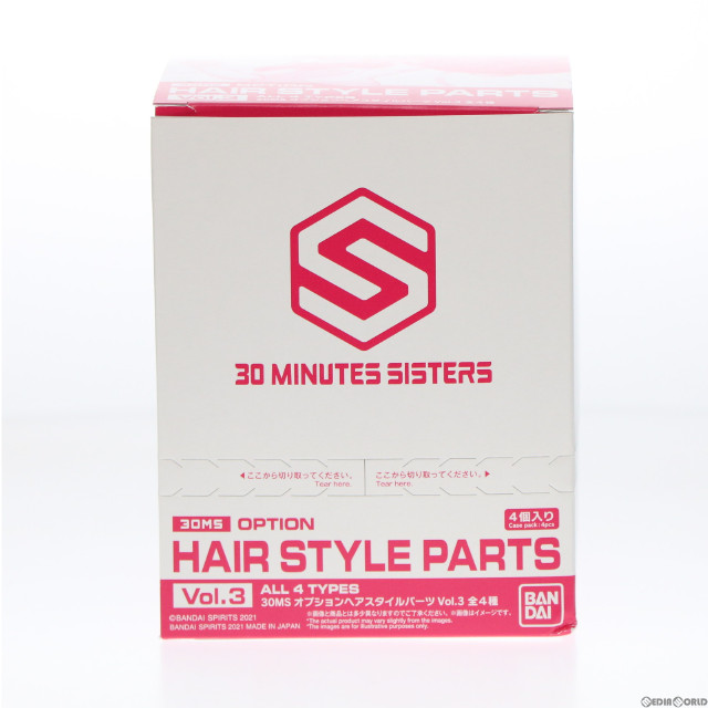 [PTM](BOX)30MS オプションヘアスタイルパーツVol.3 全4種 30 MINUTES MISSIONS(サーティミニッツミッションズ) プラモデル(4個) バンダイスピリッツ