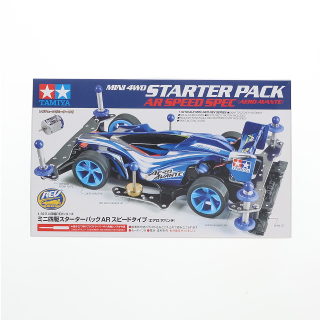 [PTM]1/32 ミニ四駆スターターパック ARスピードタイプ エアロ アバンテ 「ミニ四駆REVシリーズ No.6」 [18706] プラモデル タミヤ