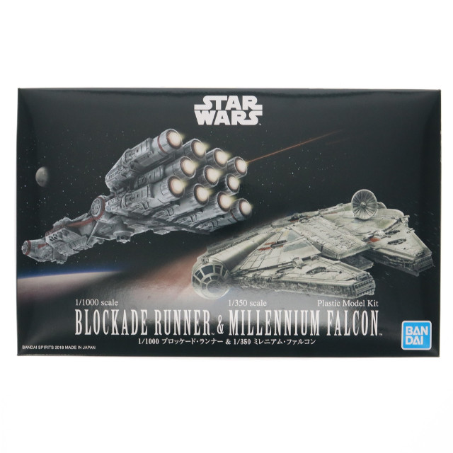 [PTM]1/1000 ブロッケード・ランナー & 1/350 ミレニアム・ファルコン 「スター・ウォーズ エピソード4/新たなる希望」 [5055363] プラモデル バンダイスピリッツ