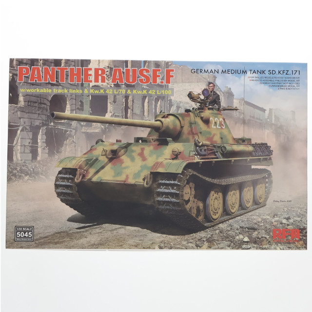 [PTM] 1/35 パンター F型 w/連結組立可動式履帯 プラモデル(RFM5045) Rye Field Model(ライフィールドモデル)