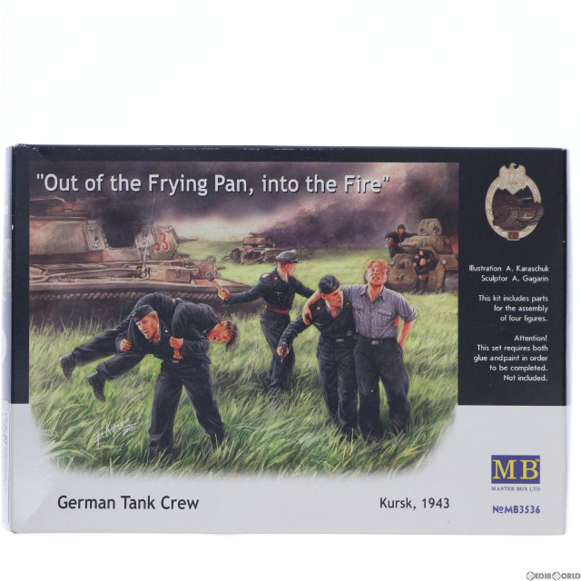 [PTM]1/35 独・戦車兵5体1943年7月クルスク戦線離脱 プラモデル(MB3536) マスターボックス