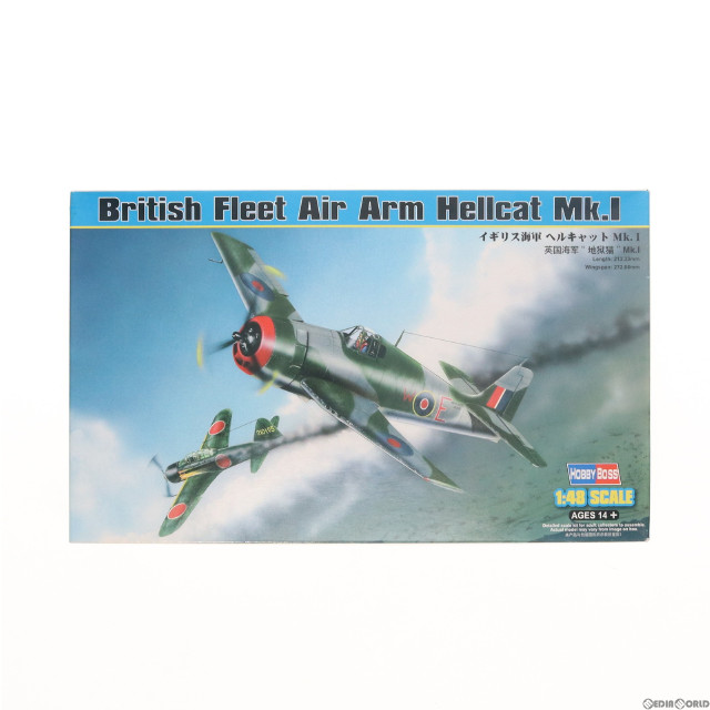 [PTM]1/48 イギリス海軍 ヘルキャット Mk.I エアクラフトシリーズ プラモデル(80360) HOBBY BOSS(ホビーボス)