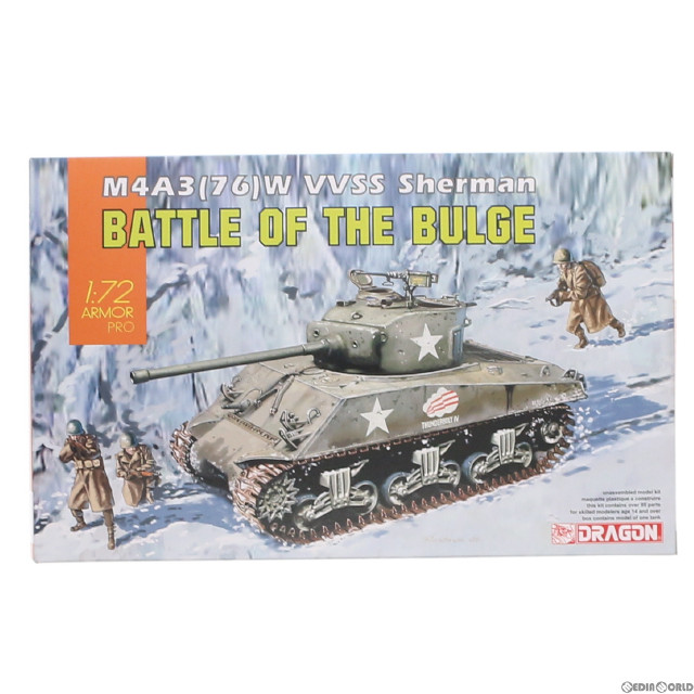 [PTM]1/72 WW.II アメリカ軍 M4A3’76’W VVSS シャーマン バルジの戦い プラモデル(DR7567) DRAGON(ドラゴン)