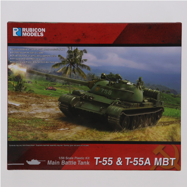[PTM]1/56 T-55/T-55A(前期型) 主力戦車 プラモデル(RB0121) RUBICON MODELS(ルビコンモデルス)