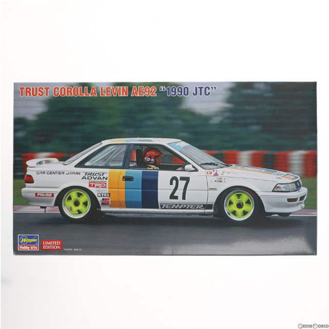 [PTM]1/24 トラスト カローラ レビン AE92 1990 JTC プラモデル(20564) ハセガワ