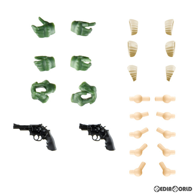 [PTM]LittleArmory(リトルアーモリー) LA-OP15 1/12 創彩少女庭園用タクティカルグローブ2 リボルバーセット(グリーン) プラモデル(326748) TOMYTEC(トミーテック)