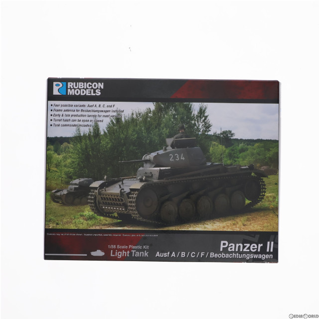 [PTM]1/56 II号戦車(A/B/C/F/偵察型) プラモデル(RB0112) RUBICON MODELS(ルビコンモデルス)