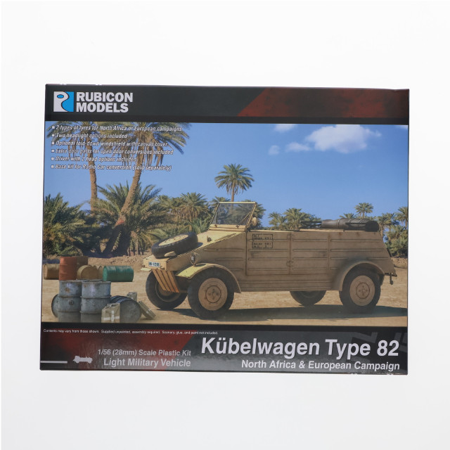 [PTM]1/56 キューベルワーゲン Type 82 プラモデル(RB0072) RUBICON MODELS(ルビコンモデルス)