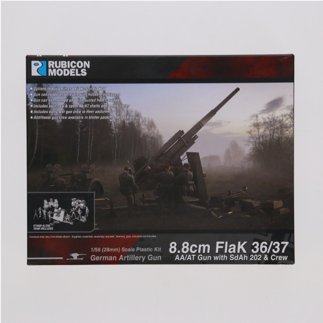 [PTM]1/56 8.8cm FlaK 36/37 AA/AT Gun w/Sd.Ah202 トレーラー&クルー プラモデル(RB0069) RUBICON MODELS(ルビコンモデルス)