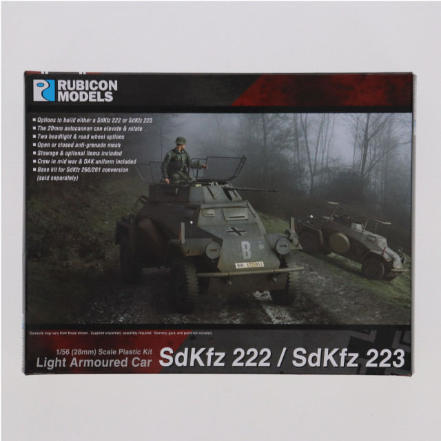 [PTM]1/56 Sd.kfz.222/223 ドイツ軽装甲車 プラモデル(RB0062) RUBICON MODELS(ルビコンモデルス)