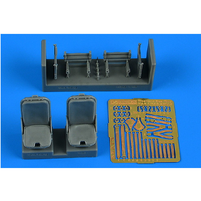 [PTM]1/48 ウェストランド シーキング HAR MK.3/5/AEW Mk.2A 操縦席(2個入)(ハセガワ用) プラモデル用アクセサリ(ARS4914) AIRES(アイリス)