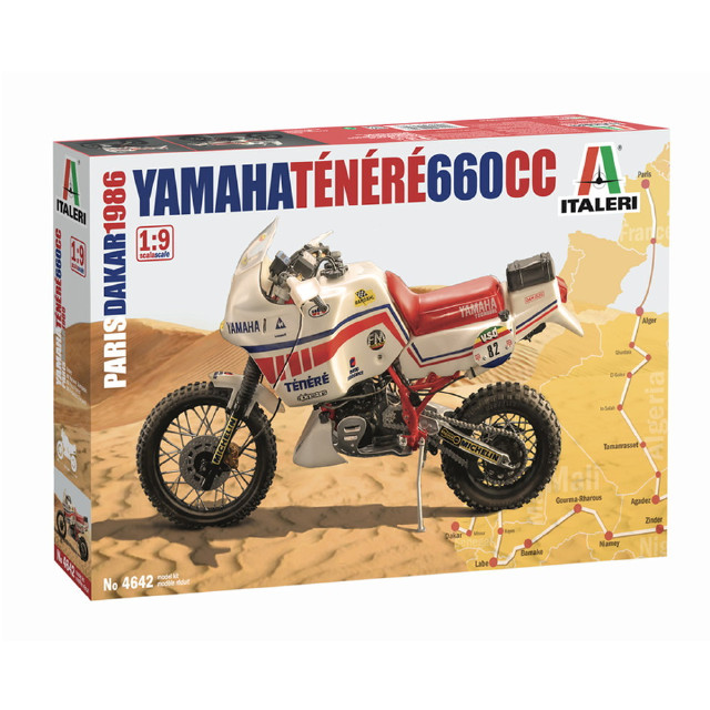 [PTM](再販)1/9 ヤマハ テネレ 660 1986 パリ・ダカールラリー(日本語説明書付属) プラモデル(IT4642) ITALERI(イタレリ)