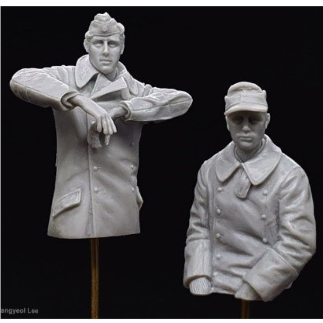 [PTM]1/35 第501重戦車大隊 タイガーII 無線手 & 操縦手(半身像) レジンキャストキット プラモデル用アクセサリ(ARP35025) ARTO production(ARTOプロダクション)