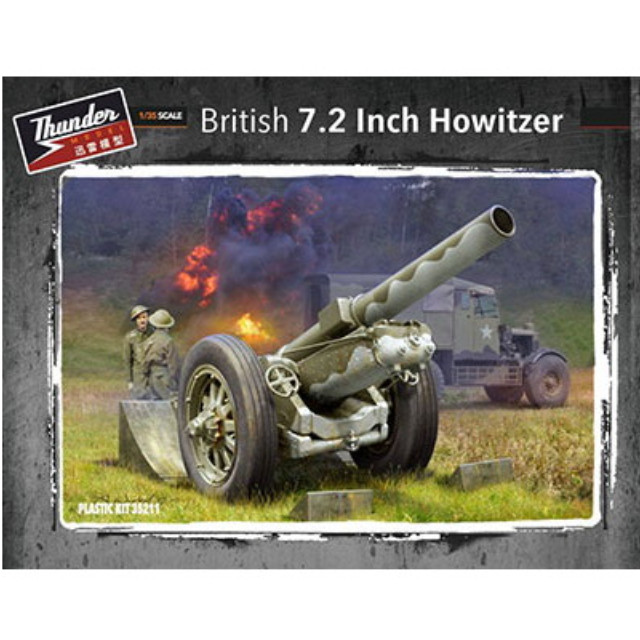 [PTM](再販)1/35 英・BL 7.2インチ 榴弾砲・WWII プラモデル(TB35211) Thunder Model(サンダーモデル)