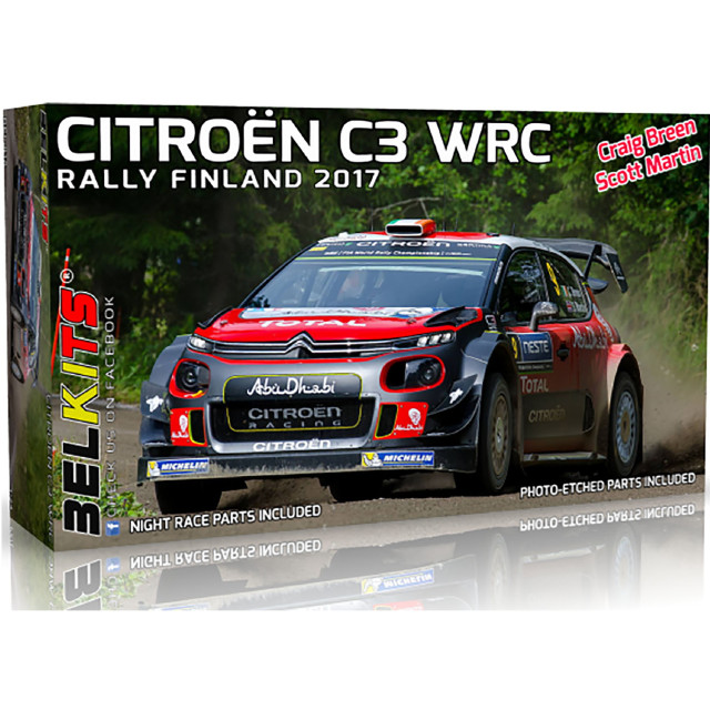 [PTM](再販)1/24 シトロエン C3 WRC 2017 フィンランドラリー(グラベル仕様) プラモデル(BEL018) ベルキット