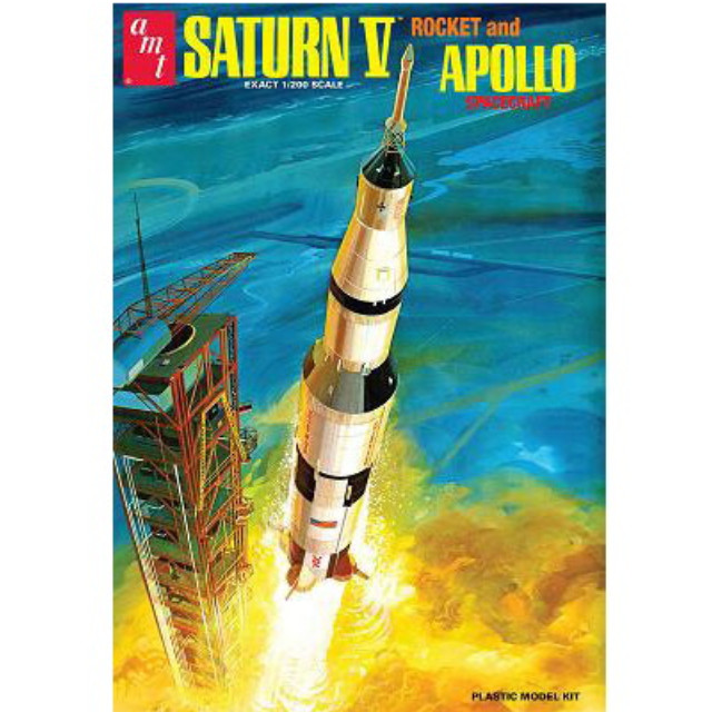 [PTM](再販)1/200 アポロ11号 月面着陸50周年記念 サターンV型ロケット プラモデル(AMT1174) AMT