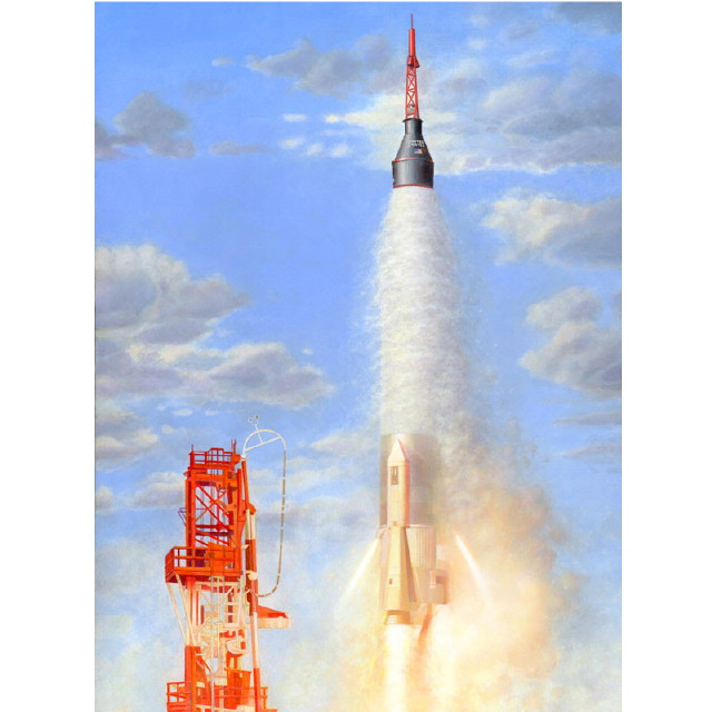 [PTM](再販)1/72 マーキュリー・アトラス ロケット プラモデル(HM2002) HORIZON MODELS(ホライズンモデル)