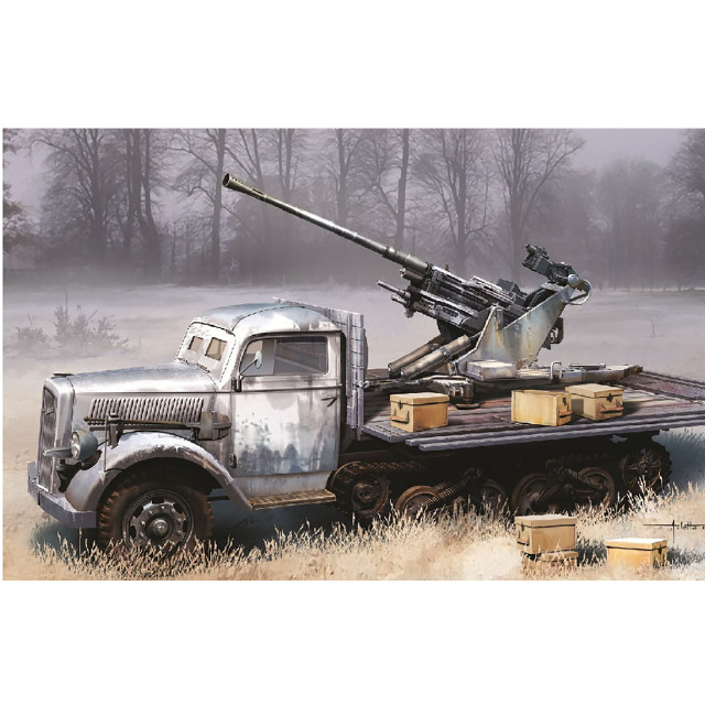 [PTM]1/35 WW.II ドイツ軍 Sd.Kfz.3a マウルティア ハーフトラック 3.7cm Flak37 搭載型 マジックトラック/3Dプリントマズルブレーキ/金属製車幅ポール/弾薬ケース付属 豪華セット プラモデル(DR6788SP) DRAGON(ドラゴン)