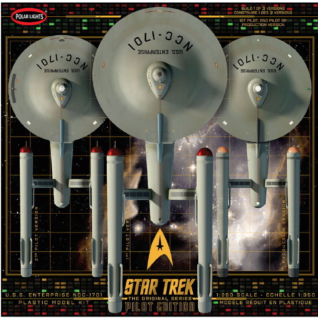 [PTM](再販)1/350 U.S.S. エンタープライズ (パイロット版パーツ付属) STAR TREK:TOS(スター・トレック) 宇宙大作戦 プラモデル(POL993) ポーラライツ