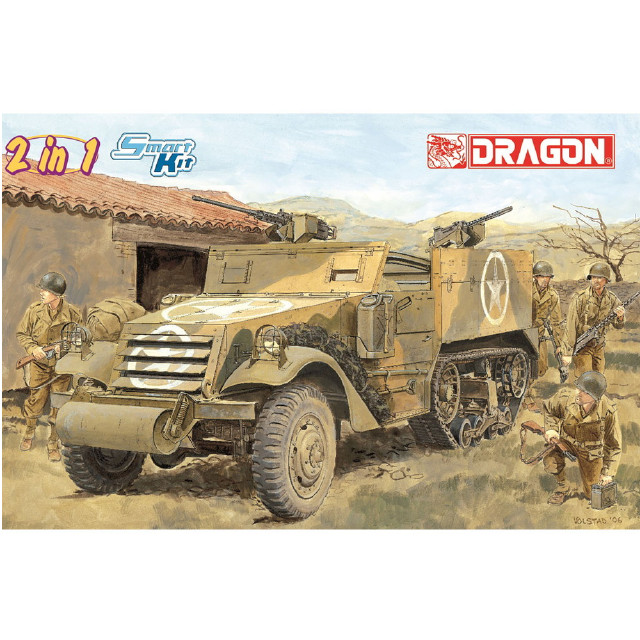 [PTM](再販)1/35 WW.II アメリカ軍 M2/M2A1ハーフトラック(スマートキット) プラモデル(DR6329) DRAGON(ドラゴン)