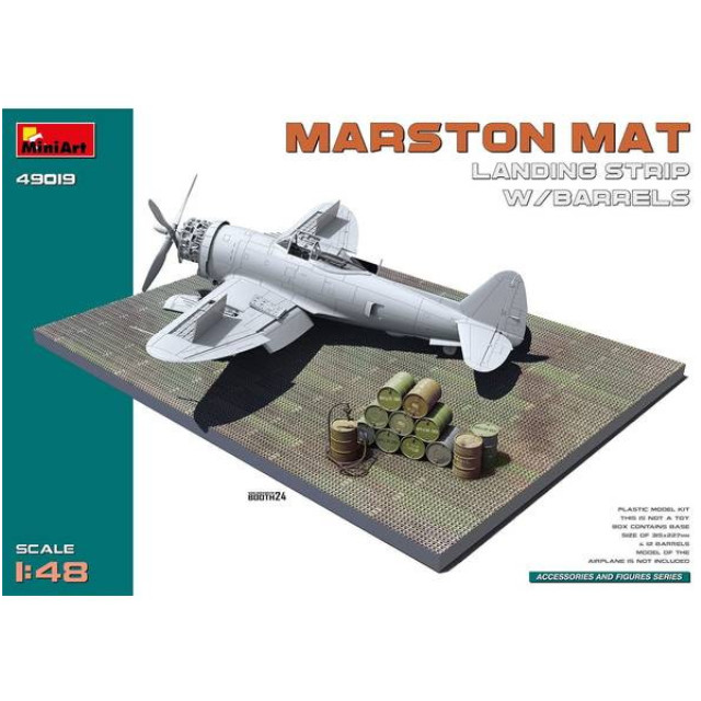 [PTM] 1/48 マーストン・マット 着陸帯 オイル缶12個付 プラモデル用アクセサリ(MA49019) MiniArt(ミニアート)