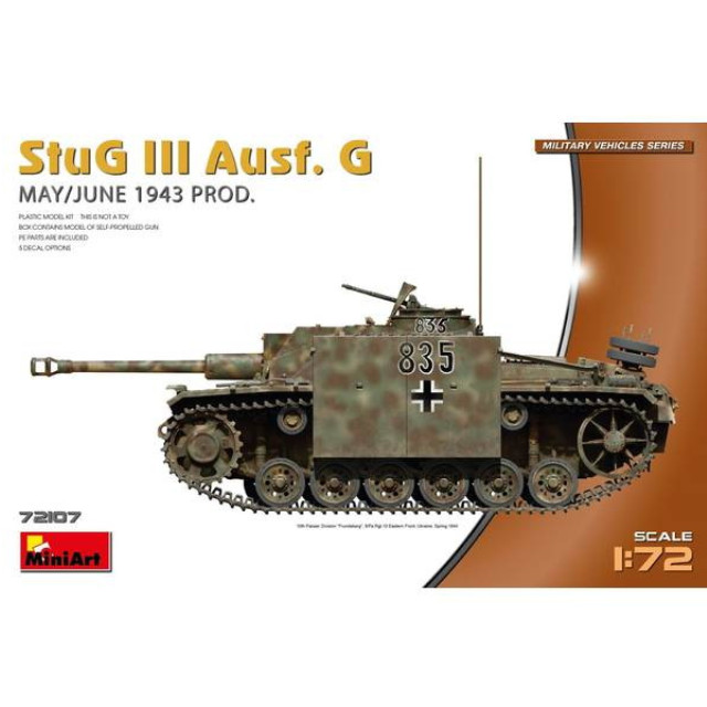 [PTM] 1/72 III号突撃砲 1943年5月/6月 プラモデル(MA72107) MiniArt(ミニアート)