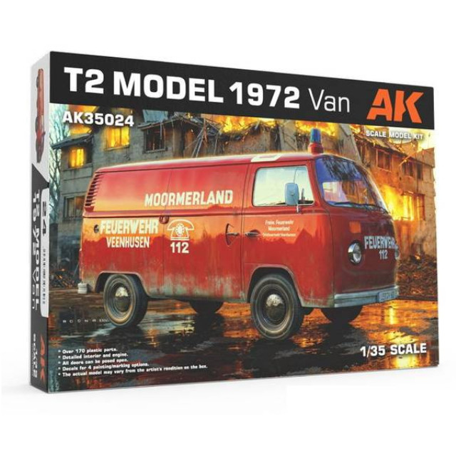 [PTM] 1/35 1972 ワンボックスカー コマーシャルバンタイプ プラモデル(AK35024) AKインタラクティブ