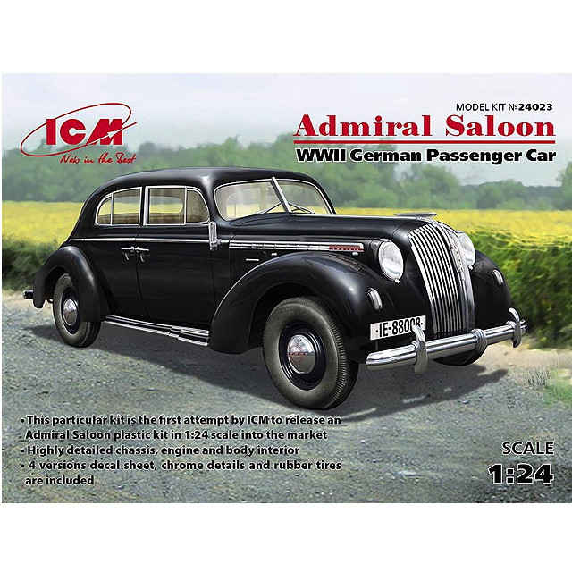 [PTM] (再販)1/24 ドイツ アドミラルサルーン乗用車 プラモデル(24023) ICM