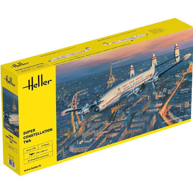 [PTM] 1/72 L-1049 スーパー コンステレーション TWA プラモデル(HE82391) Heller(エレール)