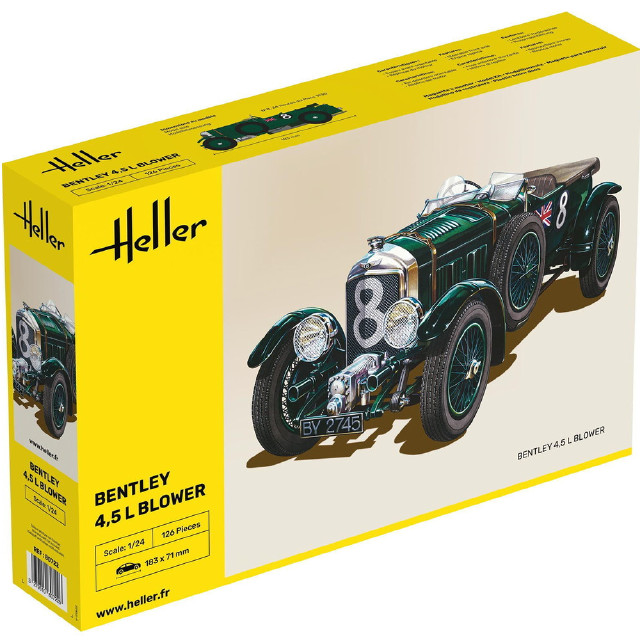 [PTM] (再販)1/24 ベントレー 4.5L ブロワー プラモデル(HE80722) Heller(エレール)