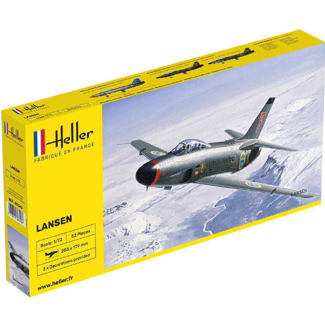 [PTM] (再販)1/72 スウェーデン空軍 サーブ 32 ランセン プラモデル(HE80343) Heller(エレール)