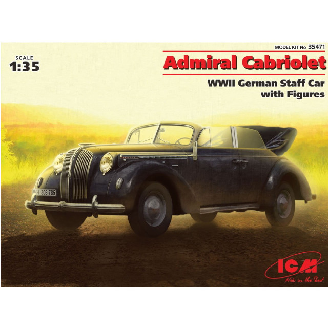[PTM] (再販)1/35 ドイツ アドミラル オープンスタッフカー プラモデル(35471) ICM