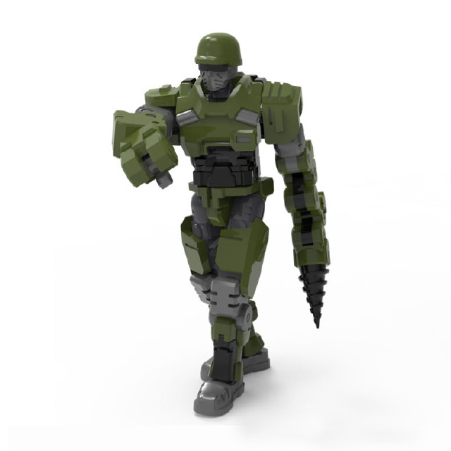 [PTM] レムナント・ドーム 1/30 WWS-O-01/04 マッチソルジャー/インダストリアルソルジャーズ プラスチックモデルキット(グリーン) プラモデル WARRIORS WORKSHOP(ウォーリアーズワークショップ)