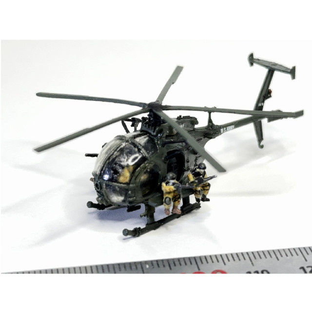 [PTM] 1/144 MH-6 リトルバード & デルタフォース隊員フィギュアセット(デカール付) レジンキット プラモデル(MTUAP-008) マツオカステン