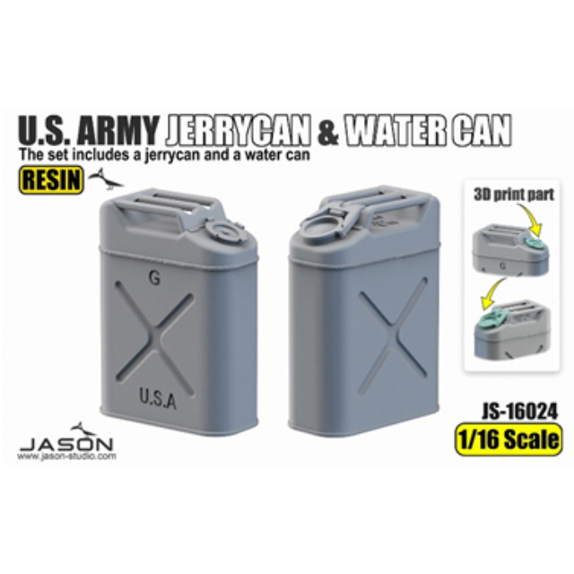 [PTM] 1/16 米陸軍 ジェリカン(燃料用&水用各1個) プラモデル用アクセサリ(JWS16024) JASON(ジェイソン・スタジオ)