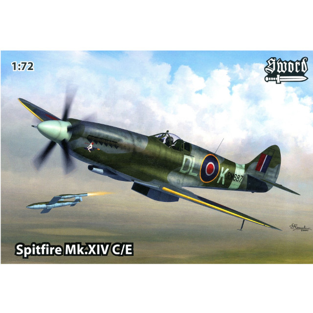 [PTM] (再販) 1/72 スピットファイア Mk.XIVc/e プラモデル(SWD72095) Sword(スウォード)