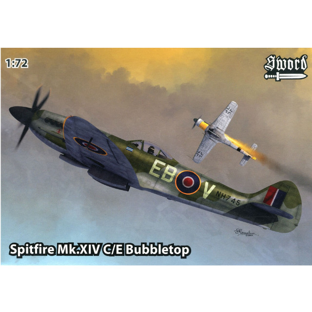 [PTM] (再販) 1/72 スピットファイア Mk.XIVc/e バブルトップ プラモデル(SWD72096) Sword(スウォード)