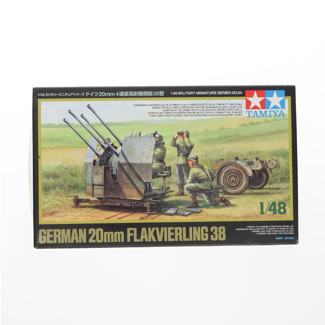 [PTM] ミリタリーミニチュアシリーズ NO.54 1/48 ドイツ 20mm4連装高射機関砲38型 プラモデル(32554) タミヤ