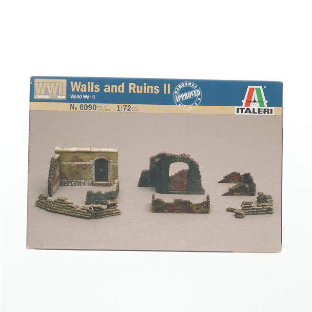 [PTM] 1/72 WWII 破壊された建物 ジオラマアクセサリーセット2 プラモデル(IT6090) ITALERI(イタレリ)