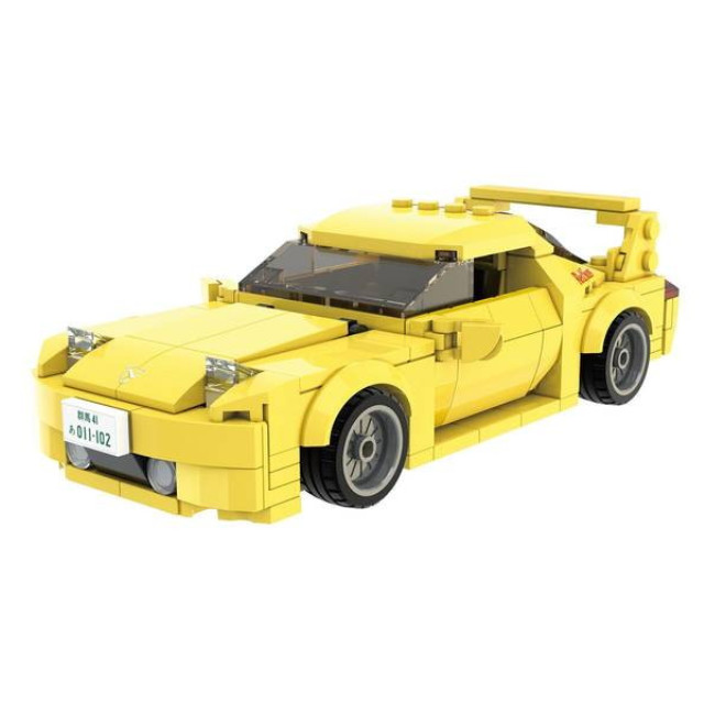 [PTM] 高橋啓介(たかはしけいすけ) RX7-FD3S 黄 頭文字D(イニシャルD) ブロックキット プラモデル 童友社