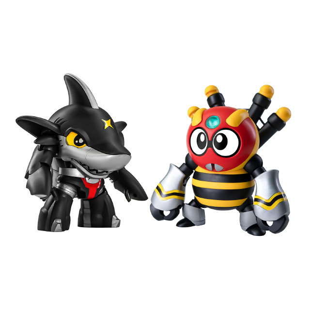 [PTM] カード2枚付属 QOSMOS シャークラー & スパイドン セット ビーロボカブタック プラモデル(KM-142) 橘猫工業(ORANGE CAT INDUSTRY)/ウェーブ(WAVE)