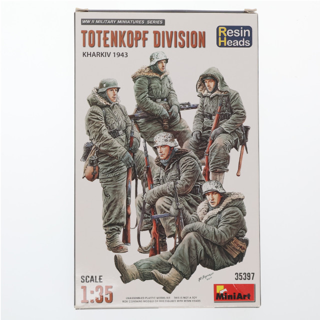 [PTM] 1/35 トーテンコップ師団兵 ハリコフ攻防戦1943 フィギュア5体 レジン製ヘッド付 プラモデル(MA35397) MiniArt(ミニアート)