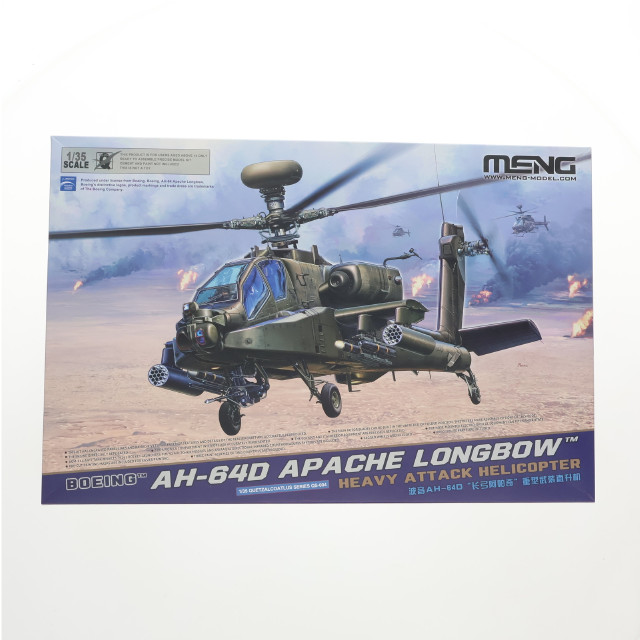 [PTM] 1/35 ボーイング AH-64D アパッチ・ロングボウ戦闘ヘリコプター プラモデル(MQS004) MENG Model(モンモデル)