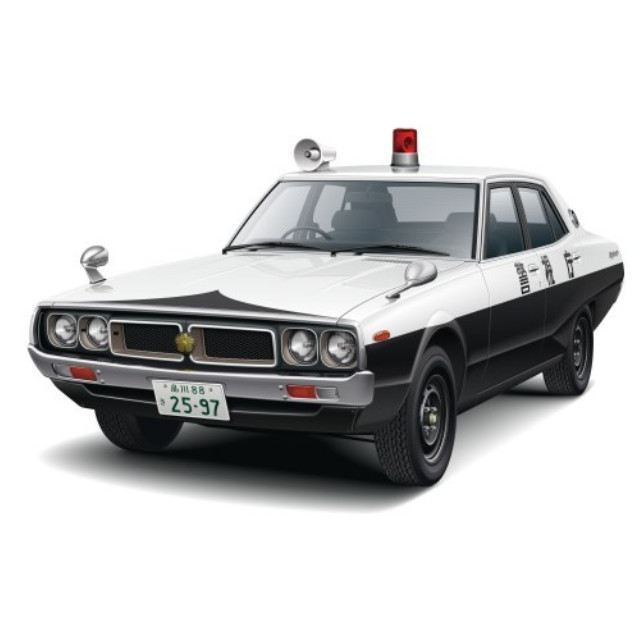 [PTM] ハピネット・ホビーマーケティング流通限定 ザ・モデルカー NO.SP 1/24 ニッサン GC110 スカイライン パトロールカー '72 プラモデル(201572) アオシマ